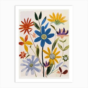 Painted Florals Edelweiss 1 Art Print