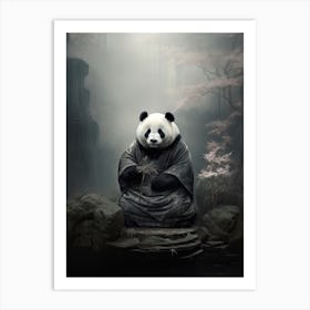 Panda Art In Tonalism Style 3 Art Print