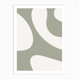 Sage Minimalist Abstract Art Print