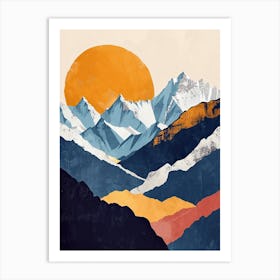 Ethereal Elevation: Minimalist Vision Art Print