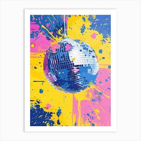 Disco Ball Canvas Print 2 Art Print