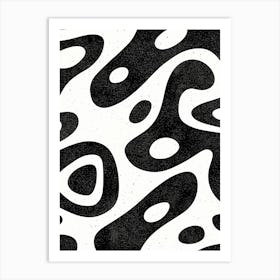 Abstract Black And White Pattern Art Print