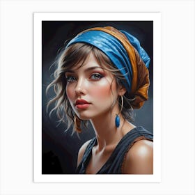 Portrait Of A Young Woman 2 Art Print