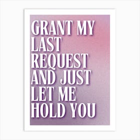 Paolo Nutini - Last Request Art Print