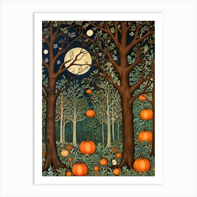 William Morris Pumpkins In The Woods Art Print