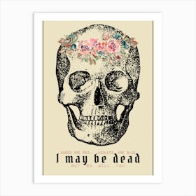 Skull Poetry Art Print