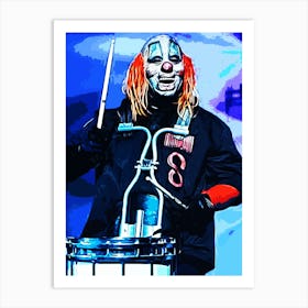 Drums Clown Shawn Crahan slipknot music band Art Print