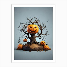 Halloween Tree 2 Art Print