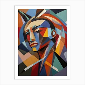 Abstract Portrait Of A Woman 1 Art Print