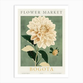 Dahlia Flower Market Bogota Art Print