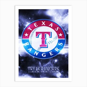 Texas Rangers Poster Art Print