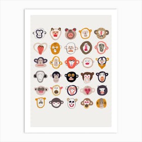 Monkeys Art Print