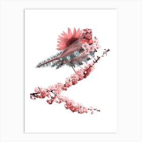 Blooming Bird Art Print