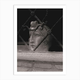 Head (sculpted head in one of the windows of Trastevere.From Roma Narrative series by Michael Banifatov). Art Print