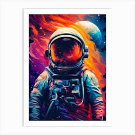 Astronaut Painting Art Print