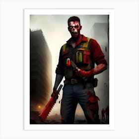 Zombies In The City Art Print