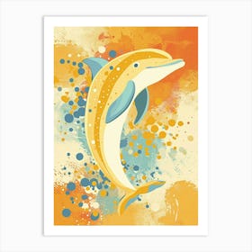 Yellow Dolphin 2 Art Print