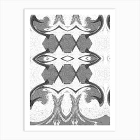 Black And White Abstract Painting 1 Art Print