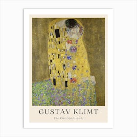 Gustav Klimt The Kiss Art Print