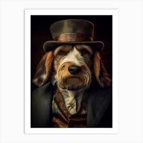 Gangster Dog Petit Basset Griffon Venden Art Print