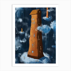 The tallest building in Sikeå Art Print