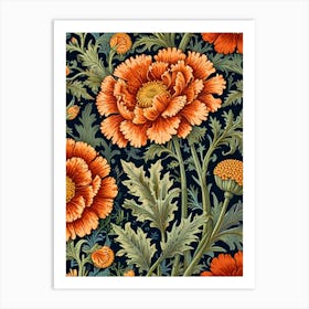 William Morris Carnations Art Print