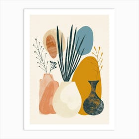 Collection Of Objects In Abstract Style 3 Art Print