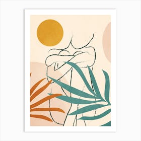 Minimal Line In Nature I Art Print