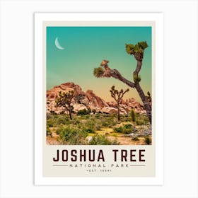 Joshua Tree Minimalist Travel Poster Art Print