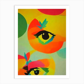 Abstract Eyes Art Print