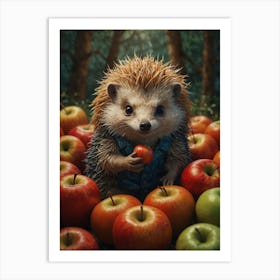 Hedgehog In The Woods Art Print