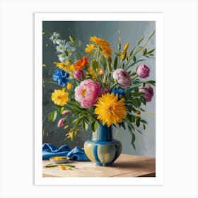 Flowers In A Vase 46 Art Print