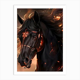 Fire Horse 11 Art Print