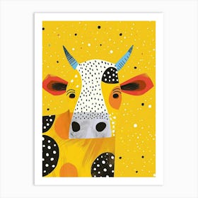 Yellow Cow 4 Art Print