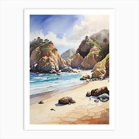 Big Sur Beach Art Print