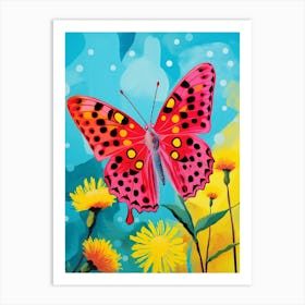 Pop Art Clouded Yellow Butterfly    3 Art Print