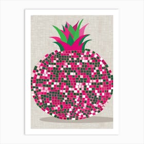 Mosaic Pineapple 5 Art Print