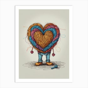 Heart Of Yarn 11 Art Print