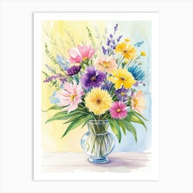 Bouquet Of Flowers Art Print