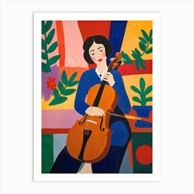 Cellist Art Print