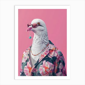 Funny Pigeon Art Print