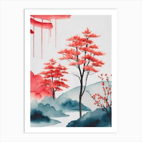 Asian Landscape Painting 37 Art Print