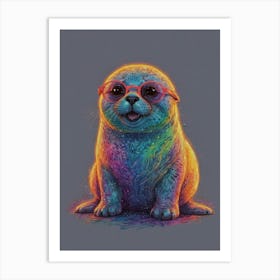 Seal With Sunglasses Art Print