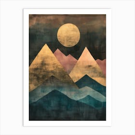 Mountains Canvas Print 1 Art Print