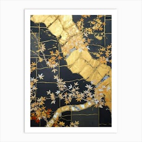 Kintsugi Golden Repair Japanese Style 6 Art Print