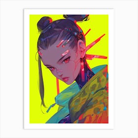 Android Girl Art Print