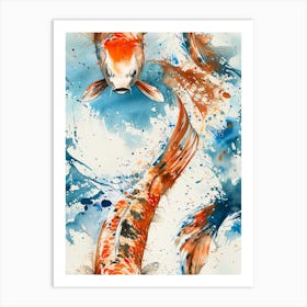 Watercolor Koi 22 Art Print