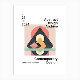 Abstract Design Archive Poster 01 Art Print