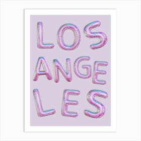 Los Angeles Disco Letters Art Print