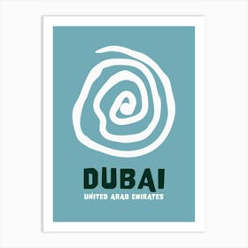 Dubai Blue Art Print